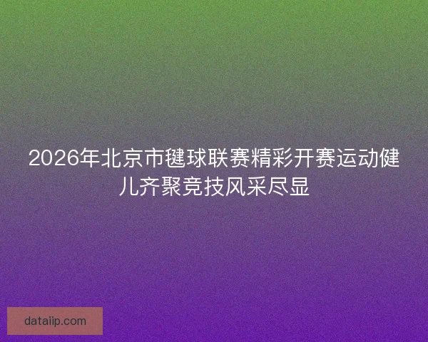 2026年北京市毽球联赛精彩开赛运动健儿齐聚竞技风采尽显